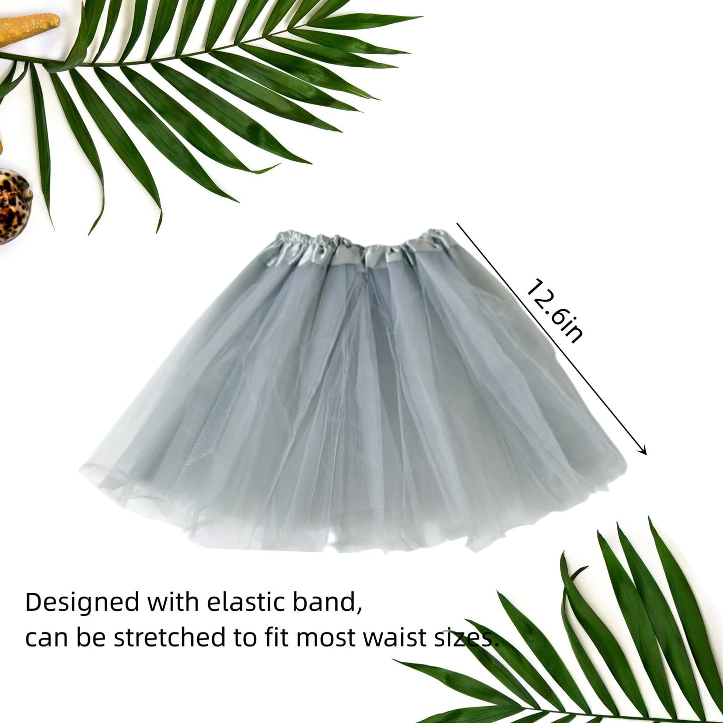 Bwerfuet 4 Pieces Elephant Costume Tutu Set Animal Themed Dress Costume Bow Tie Tail Kit for Halloween Party Dress Up