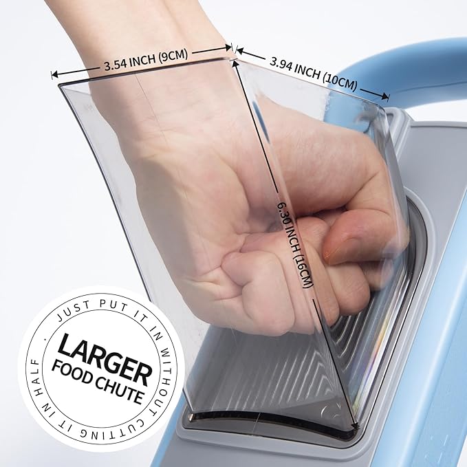 Safer Mandoline Food Slicer, Thickness Adjustable Vegetable Chopper, Onion Slicer Tomato Cutter Dicer, Multifunctional Kitchen Food Fruit
