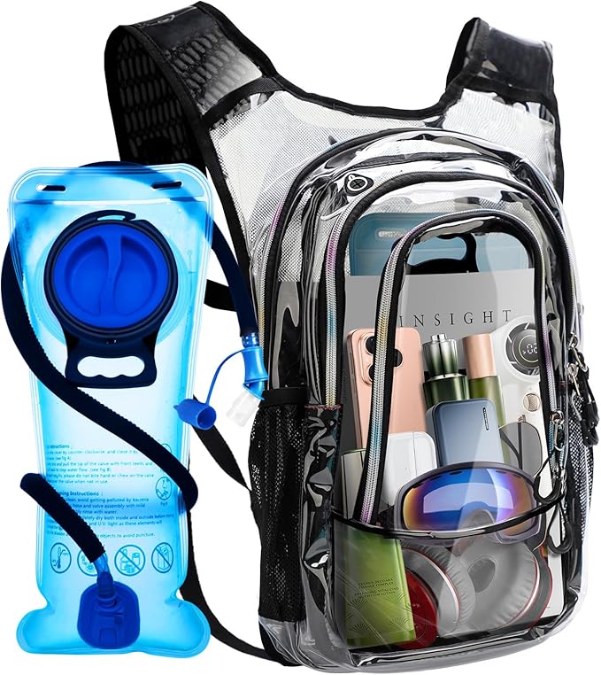 Coolfel Hydration Pack, Hydration Backpack with 2L Hydration Bladder, Festival Essential Water Backpack, Lightweight Hydra...