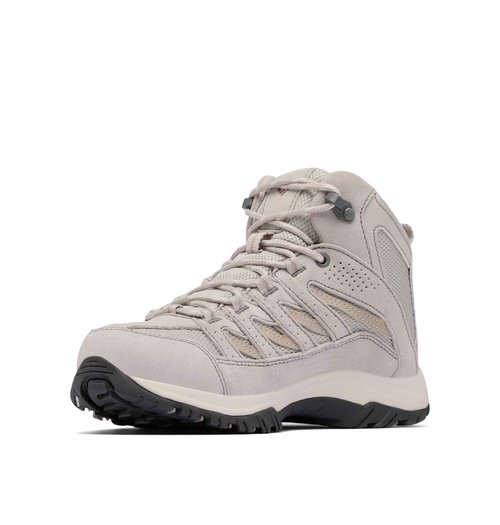 Columbia Womens Crestwood Mid Waterproof, Moonstone/Soft Taupe, 11 Wide