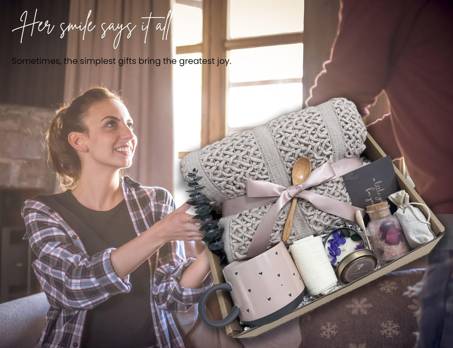 Thinking of You Gift Baskets for Women -Brithday Gift,Best Friend/Sister Gifts,/Self Care Package,After Surgery, Sympathy Gifts, Get Well Soon Gift/Grief/Bereavement/Miscarriage Gifts for Women
