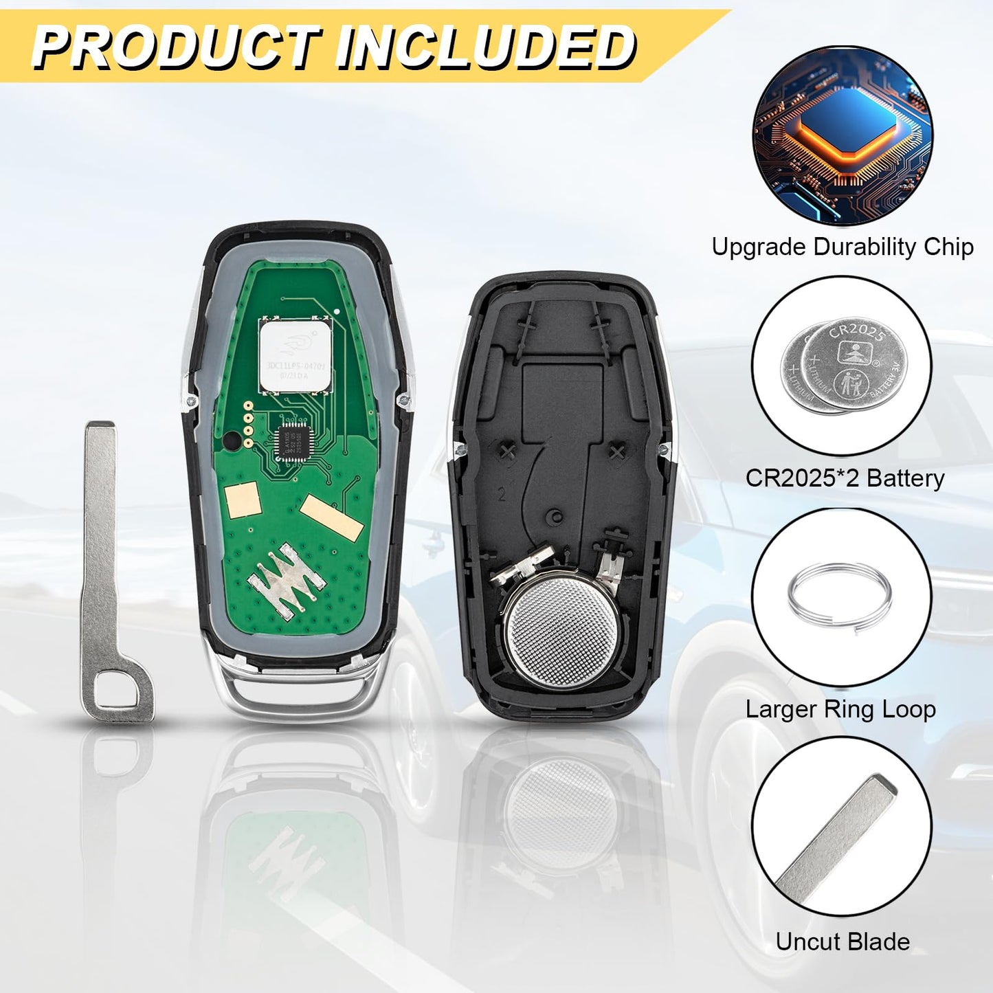 Vurkcy Key Fob Replacement For 2015-2017 Ford F-Series Truck- F150 F250 F350 F450 Car Keyless Entry Remote Control, M3N-A2C31243