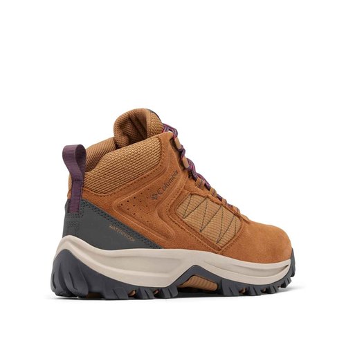 Columbia Womens Transverse Suede Waterproof Hiking Boot, Elk/Moonvista, 8.5