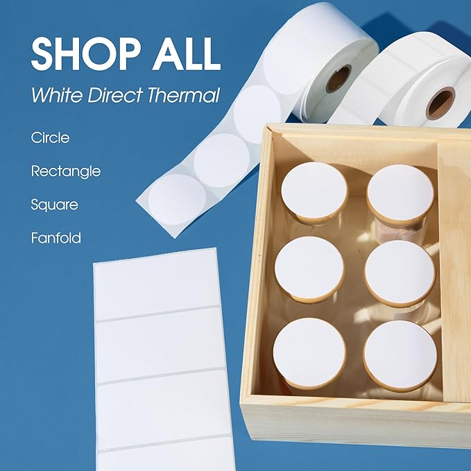 Spartan Industrial - 3" X 2" Direct Thermal Labels, Perforated Postage Shipping Labels, Compatible with Rollo & Zebra Desktop Printers - 10 Rolls, 700/Roll