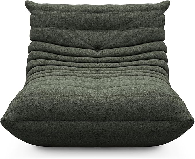 OTDMEL Bean Bag Chair for Adults, Fireside Togo Chair, BeanBag Chairs for Teens with High-Resilience Memory Foam, Non-Slip Base Compression Floor Lounge Sofa for Living Room, Bedroom