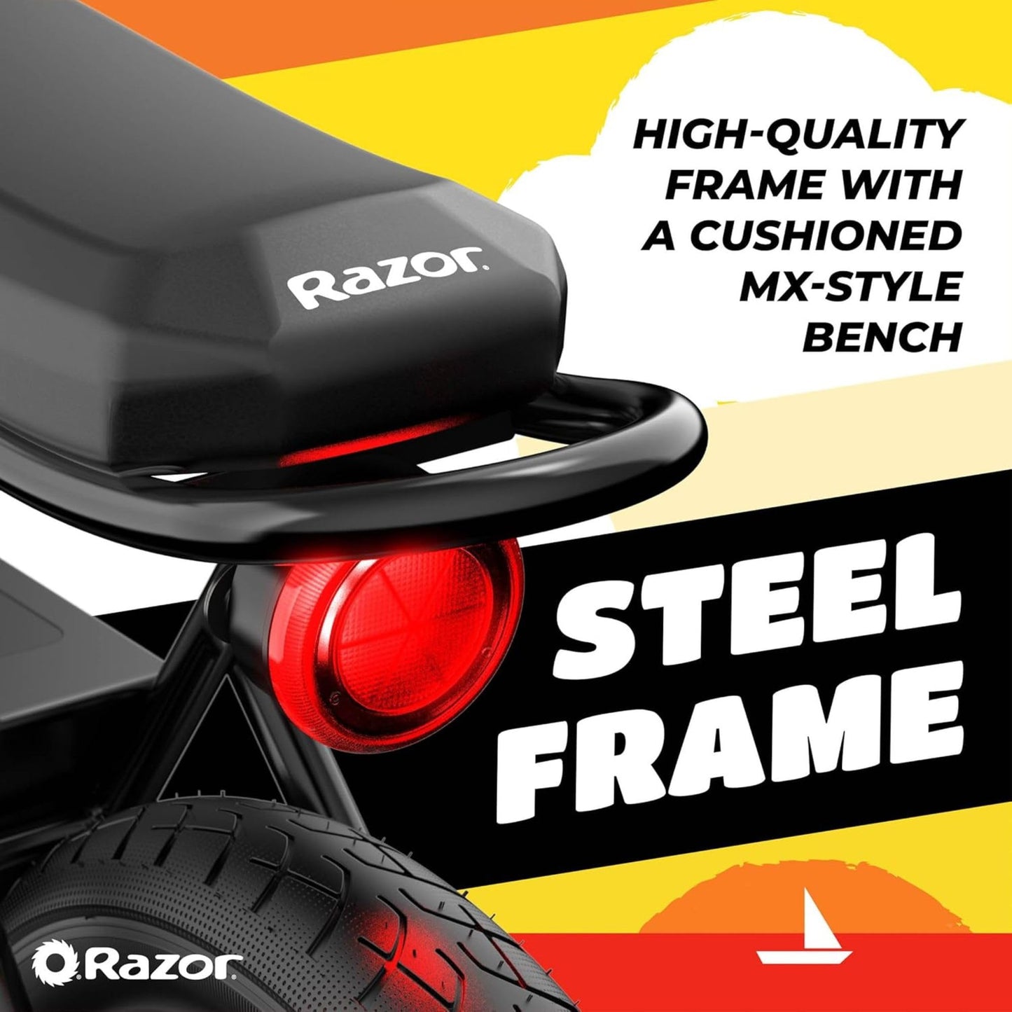 Razor Electric Bike for Ages 18+, 220 lb Max Weight, Black, w/ 350W Motor, 16” Tires & 36V Battery, Up to 15.5 MPH, Rambler 16 – Rechargeable Minibike for Teens and Adults