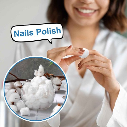 Heigble 4000 Pcs Soft Cotton Ball Bulk Organic Medium Cotton Ball for Absorbent Multipurpose Pure Nail Polish Remover Makeup Removal First Aid Face Crafting Cleaning Skin Applying Lotion