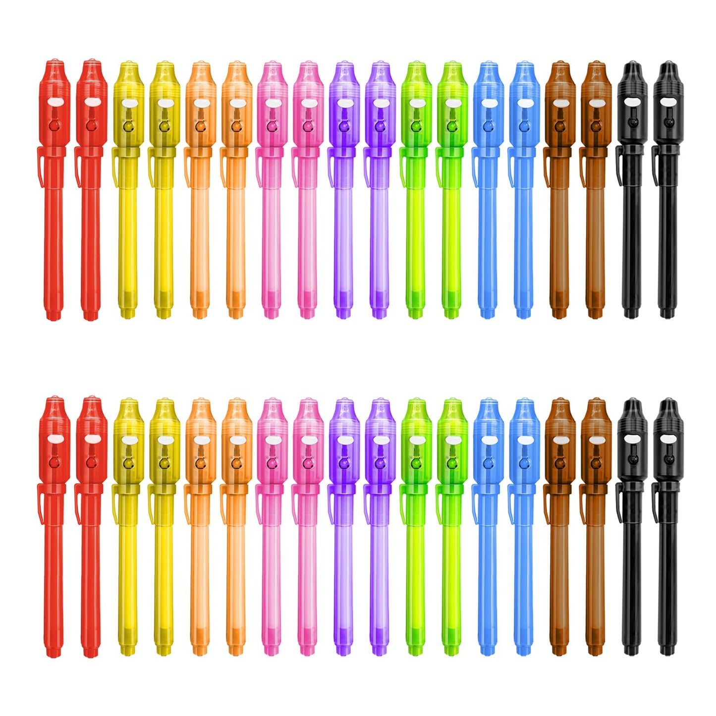 Invisible Ink Pen,36PCS Spy Pens with UV Light for Kids,Party Favors Toys for Girls Boys,Classroom Prizes Magic Markers for Students,Writing Secret Messages for Birthday Halloween Christmas Party