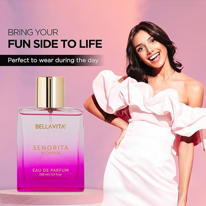 Bella Vita Luxury Women's Gift Set Combo - Honey Oud & Senorita Perfumes for Women | Patchouli, Vanilla, Bergamot, Mint, Peony Mahogany & Amber | Long Lasting | Vegan & Cruelty Free- 2 * 100 ML