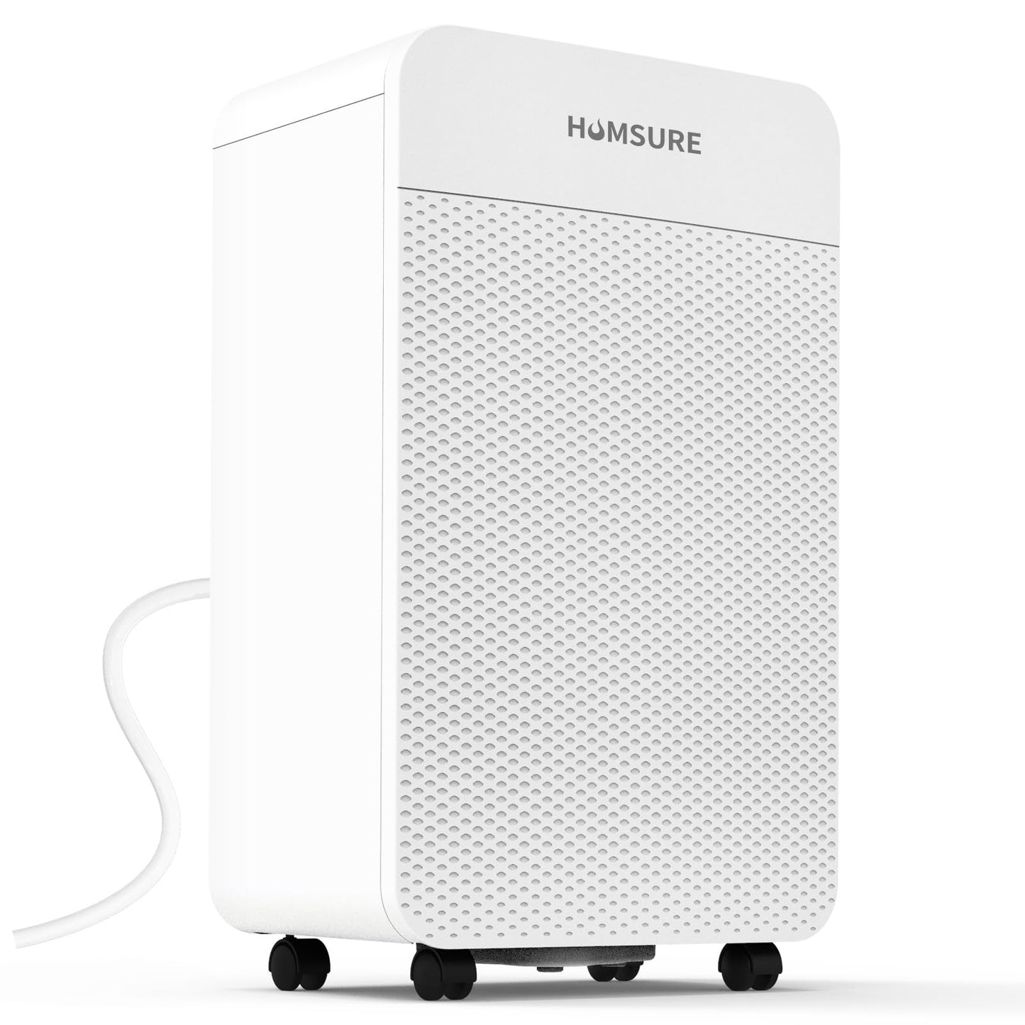 HUMSURE 4500 Sq. Ft 80 Pints Dehumidifier for Basement and Home, Bathroom, Bedroom, Equipped With Drainage Hose, Automatic Defrosting, 24-Hour Timer Function