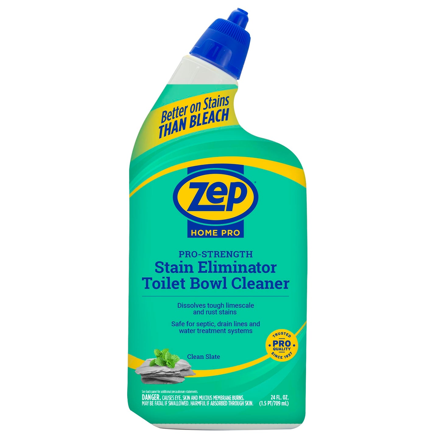 Zep Home Pro Pro-Strength Stain Eliminator Toilet Bowl Cleaner - 24 FL OZ (1 Pack) - Dissolves Tough Limesacle and Rust Stains
