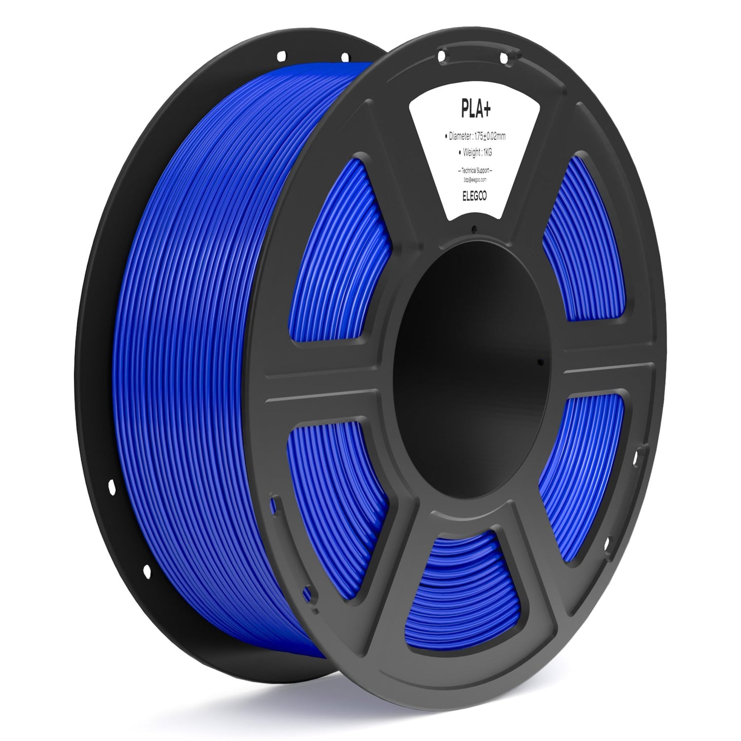 ELEGOO PLA+ Filament 1.75mm Dark Blue 1KG, High Toughness PLA Plus 3D Printer Filament Dimensional Accuracy +/- 0.02mm, 1kg Spoo