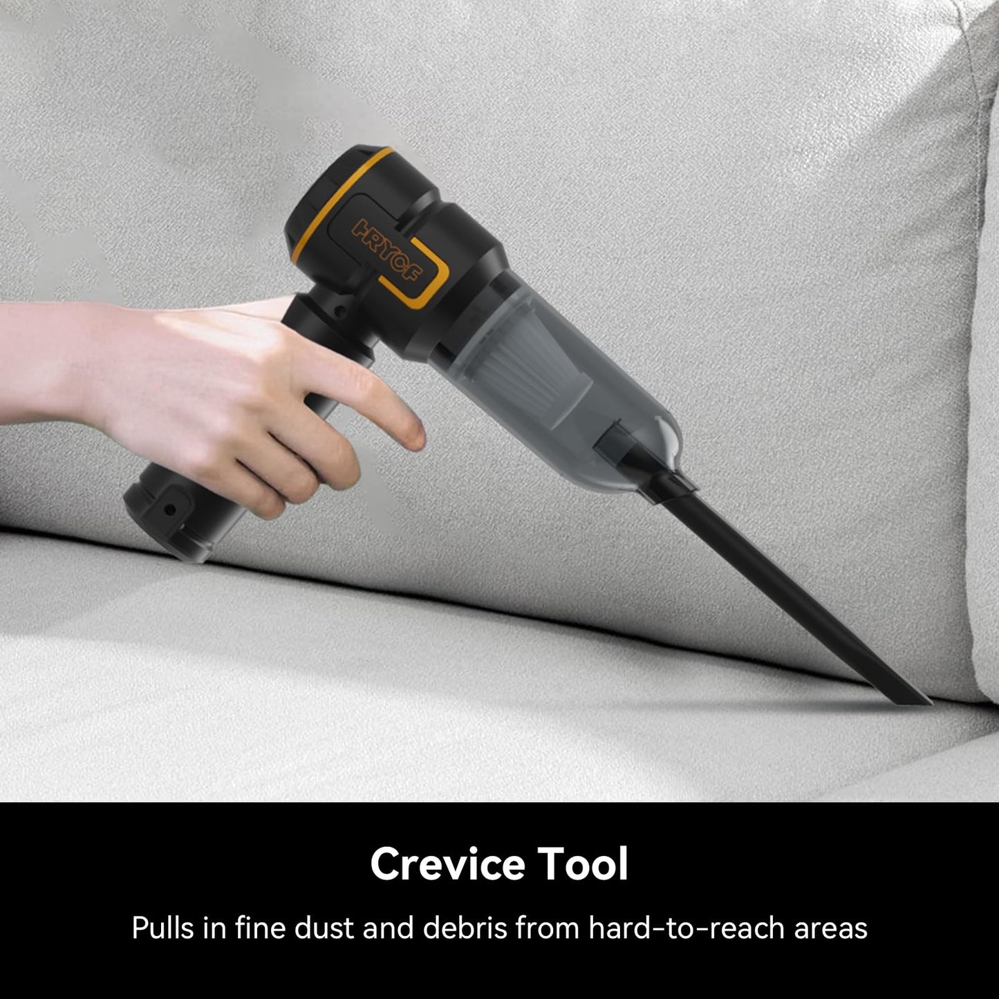 Hrycf Car Vacuum Cleaner,Advanced Clean Cordless Handheld Vacuum, 4-In-1 20000Pa High Power Portable Rechargeable Vacuum Cleaner