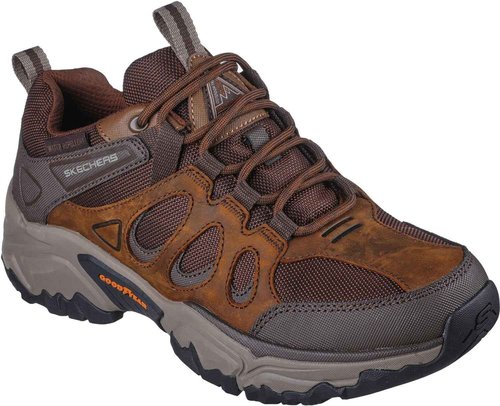 Skechers Men's Terraform-Selvin Oxford, CDB (Crazy Horse Dark Brown), 8.5 X-Wide