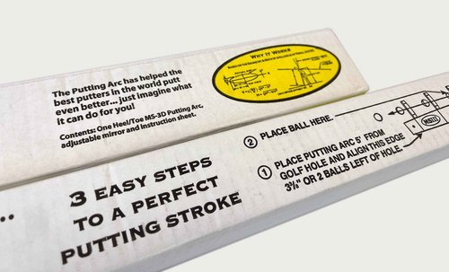 The Putting Arc - MS3 Model - Golf Training Aid Used to Perfect Your Putting and Reduce Your Score! - Practice and Master Your Putting Fundamentals! - Golden Yellow