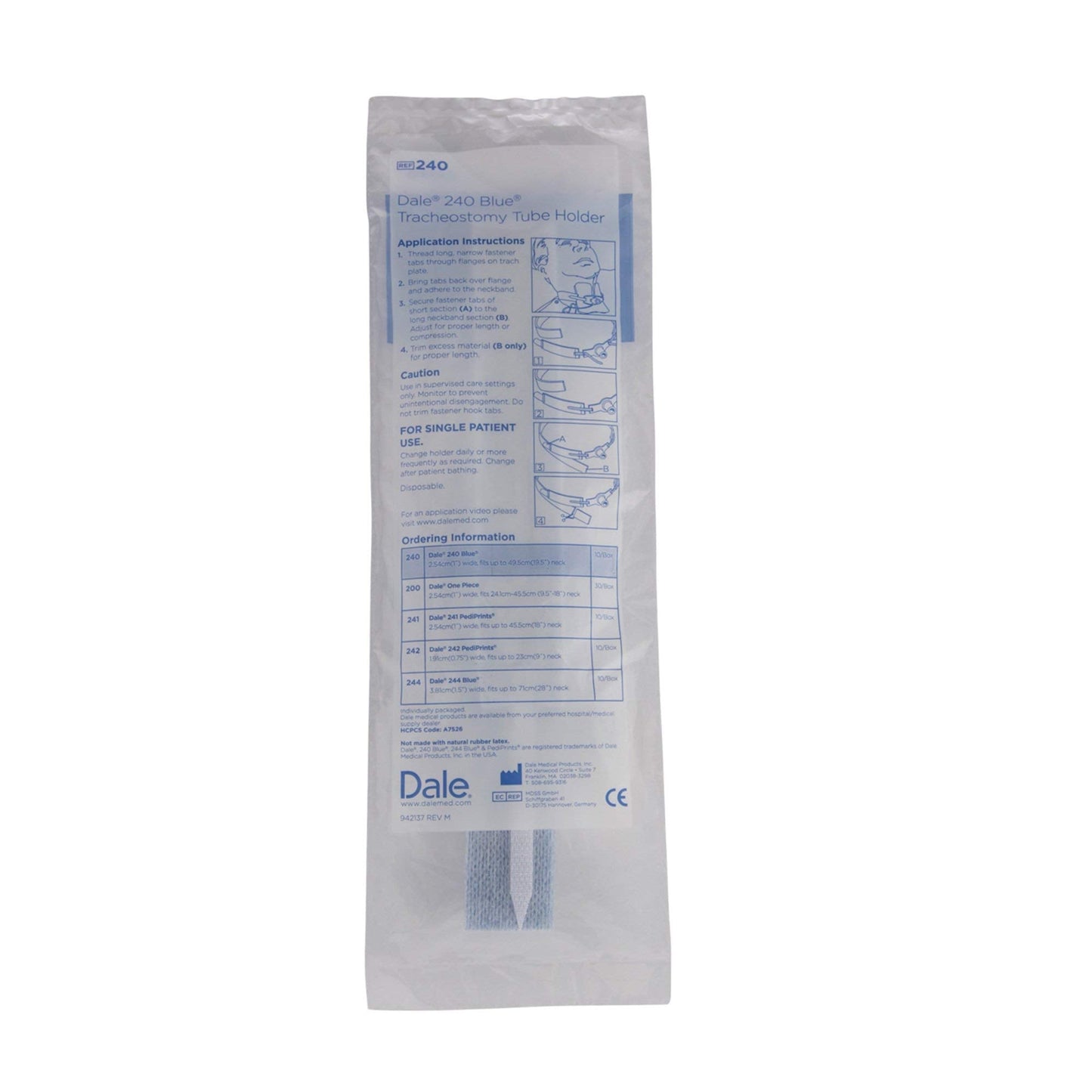 PT# -240 PT# # 240- Tube Holder Tracheostomy Dale Blue Adult One Size Fits Most 10/Bx by, Dale Medical Products Inc by Beststores