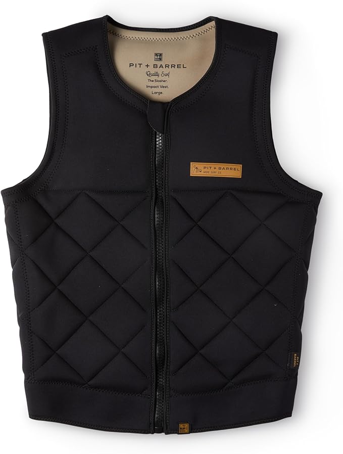 Mens Neoprene Wakesurf Impact Vest for Boating by Pit + Barrel Wake Surf Co. - Designed for Wake Surf and Skimboard, but G...