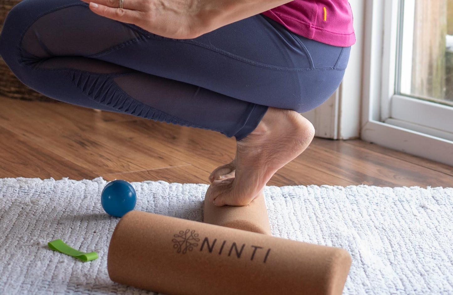 Ninti Balance Board - Premium Cork Balancing Board & Foot Strengthener for Enhanced Foot Function | Unique Design for Balance Stability & Foot Strength | Improve Mobility & Prevent Falls | Balance Trainer