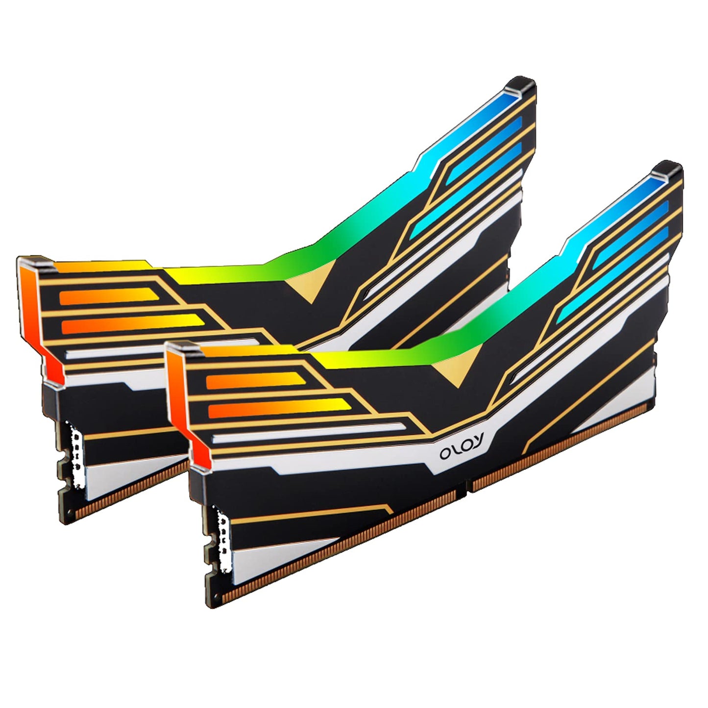 Oloy Ddr4 Ram 32Gb (2X16Gb) Warhawk Aura Sync Rgb 3600 Mhz Cl18 1.35V 288-Pin Desktop Gaming Udimm (Md4U163618Deda)