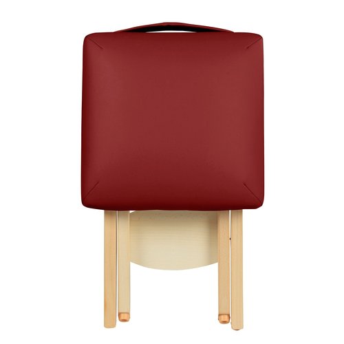 Mt Massage Tables Massage Tables Lightweight Wooden Handy Folding Massage Stool Burgundy