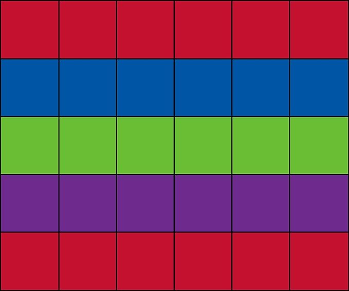 KIDCARPET.COM Blocks Seating 30 Multi Nylon Area Rug, 10' x 12', Multicolored, Educational Classroom Rug, Kids Learning Play Mat | Area Rug for Bedroom or Playroom