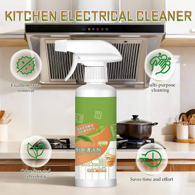 Fly Cleanse Natural Enzyme Formula to Household Appliances,Fly Clease Multi-Purpose Cleaner, Natural Enzyme Formula for Household Appliances, Multi-Purpose Cleaner for Hood, Oven, Stove & More