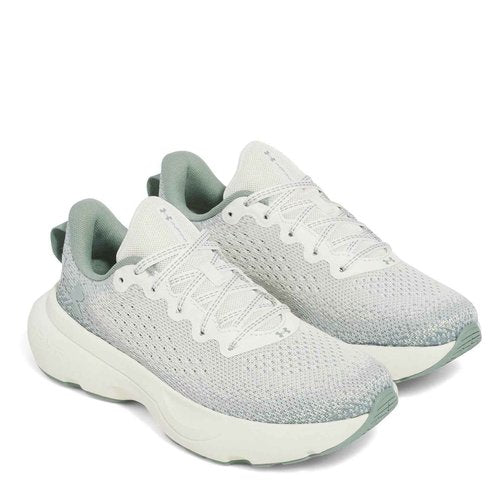 Under Armour Women's Infinite, (114) White Quartz/Silica Green/Metallic Silica, 7, US