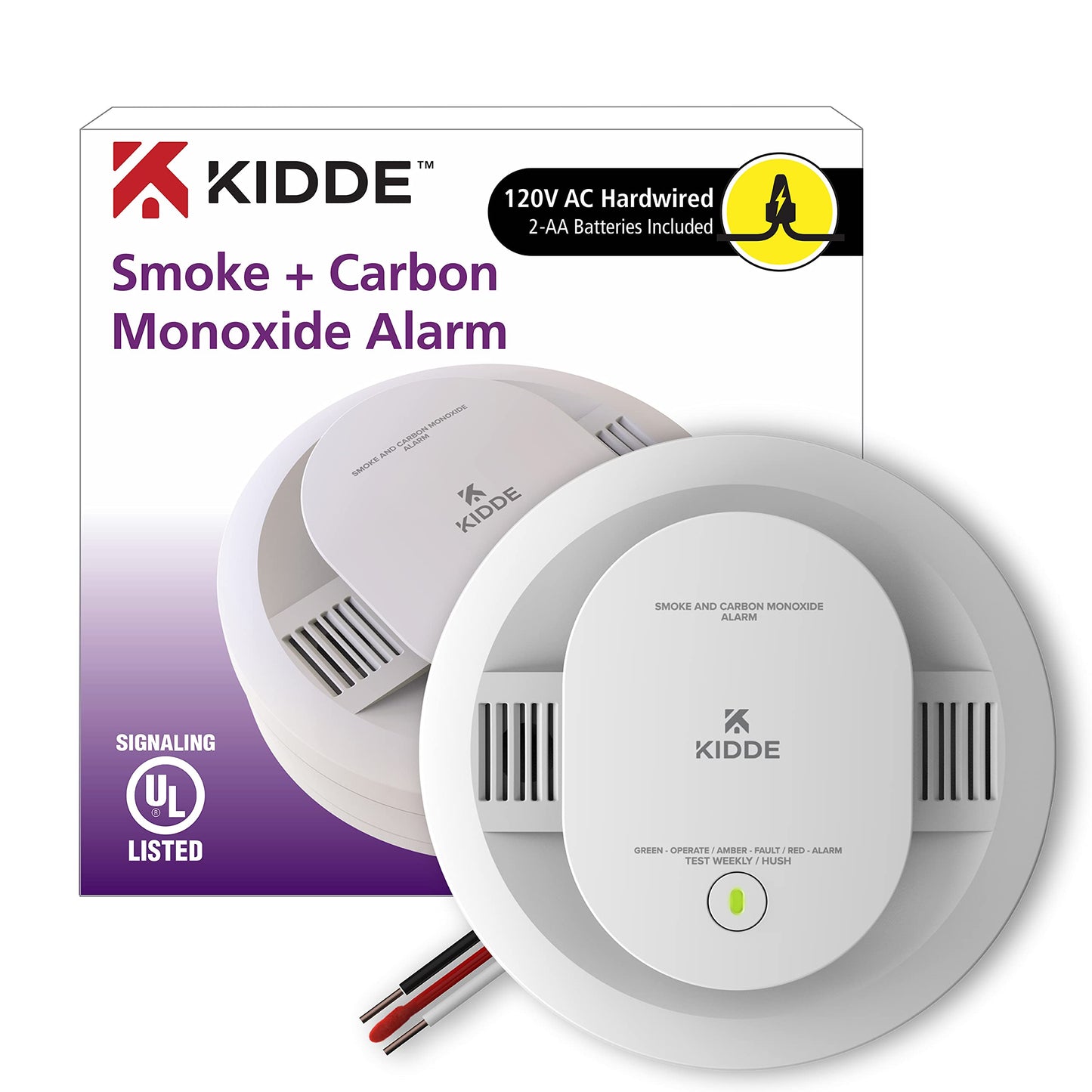 Kidde Hardwired Smoke & Carbon Monoxide Detector Bundle with Battery Backup