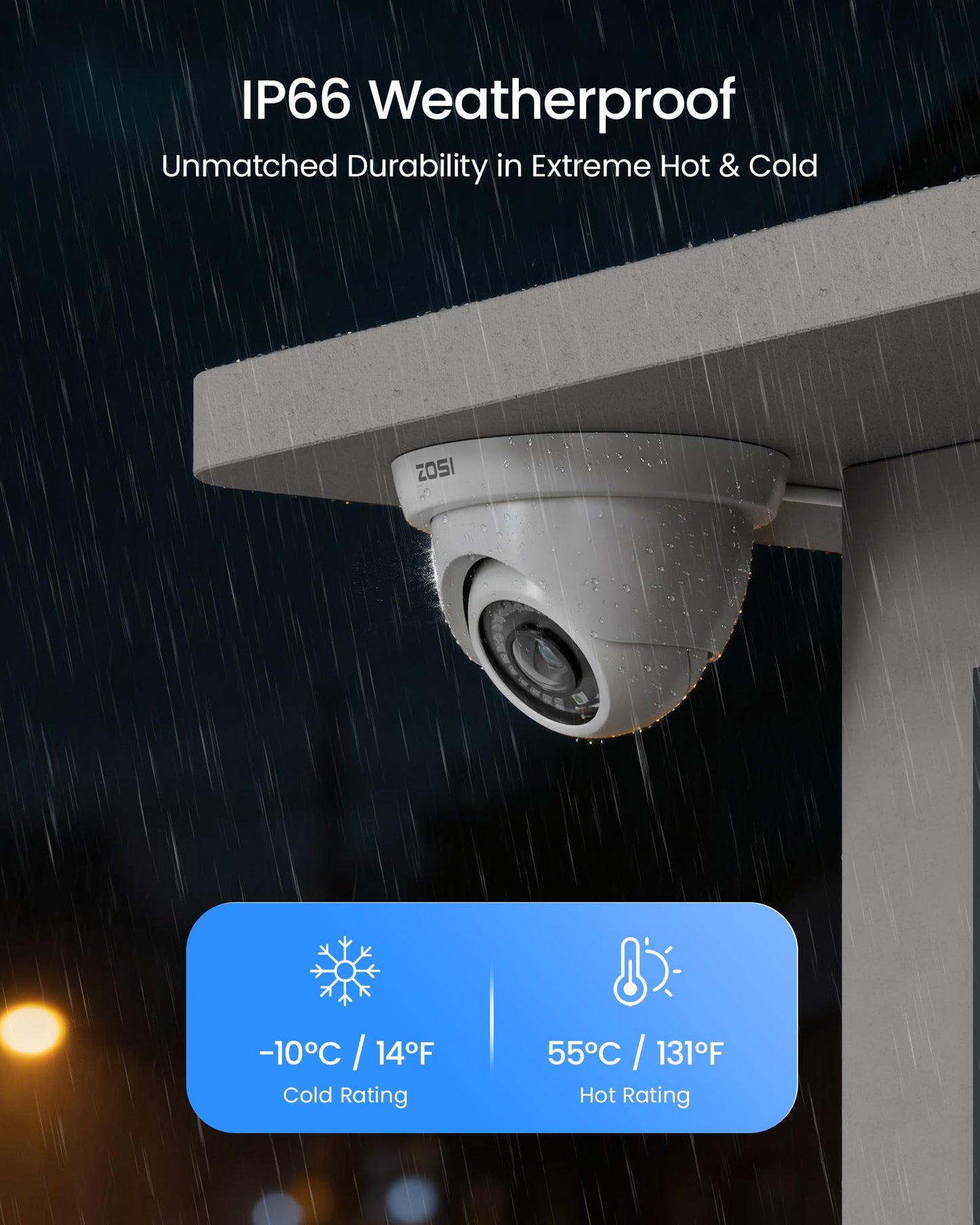 ZOSI 3K 5MP Lite H.265+ Home Security Camera System, 8 Channel Surveillance DVR with AI Human Vehicle Detection and 4 x 1080p Weatherproof CCTV Dome Camera Outdoor Indoor, 80ft Night Vision, 1TB HDD