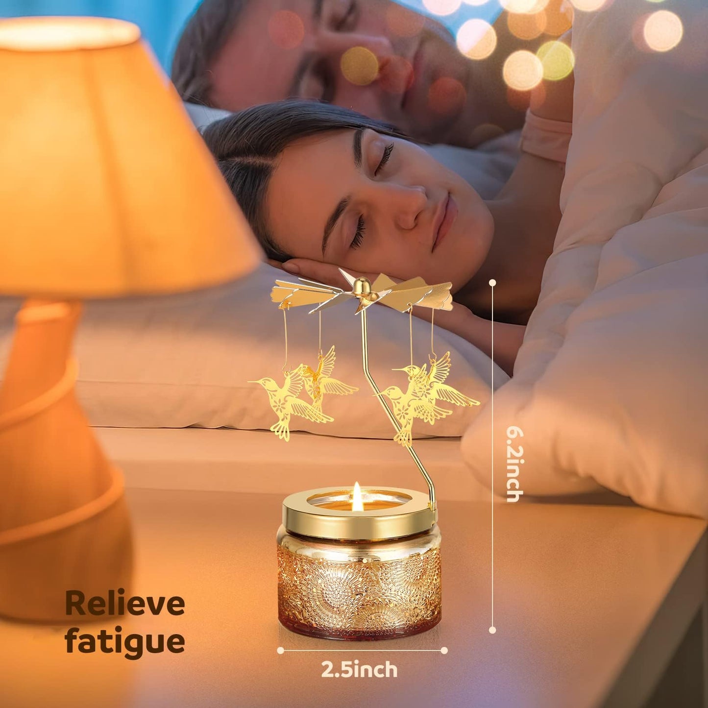 Hummingbird Gifts for Women, Unique Birthday Gift for Women, Rotating Scented Candles for Mom, Funny Birthday Gift for Grandma Wife Daughter, Gifts for Woman Who Have Everything