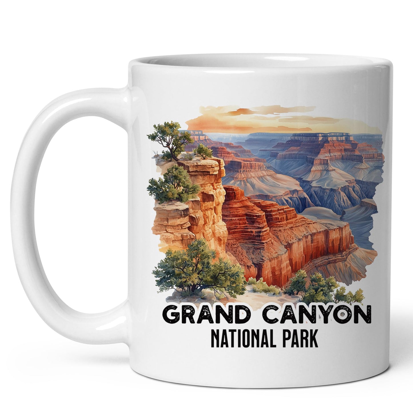 Grand Canyon National Park Arizona Ceramic Coffee Mug 11oz Desert Vista Landmark - Tea Coffee Mug with Comfortable Grip - Unique Travel Gift Cup for Office or Home - Vibrant Long-Lasting Print ID44991