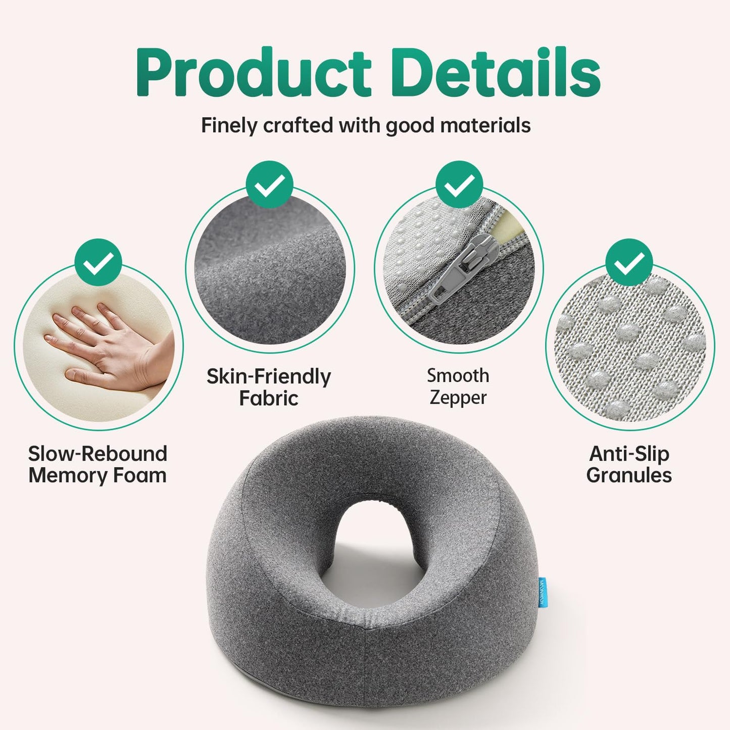 Face Down Pillow Massage Headrest for Bed,Pillow with Air Vent, Face Cradle, Massage/BBL Pillow After Eye Surgery Adjustable Memory Foam Stomach Sleeping Pillow for Rest and Recovery Reimagined
