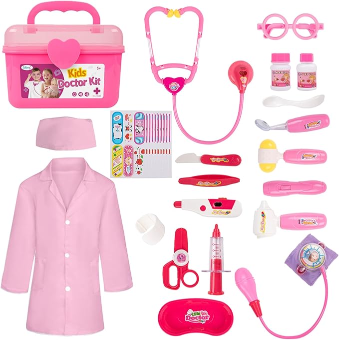 Liberry Doctor Kit for Toddlers 3 4 5 Years Old, Kids Doctor Play Set for Girls Boys Toy, Pretend Play Medical Kit with St...