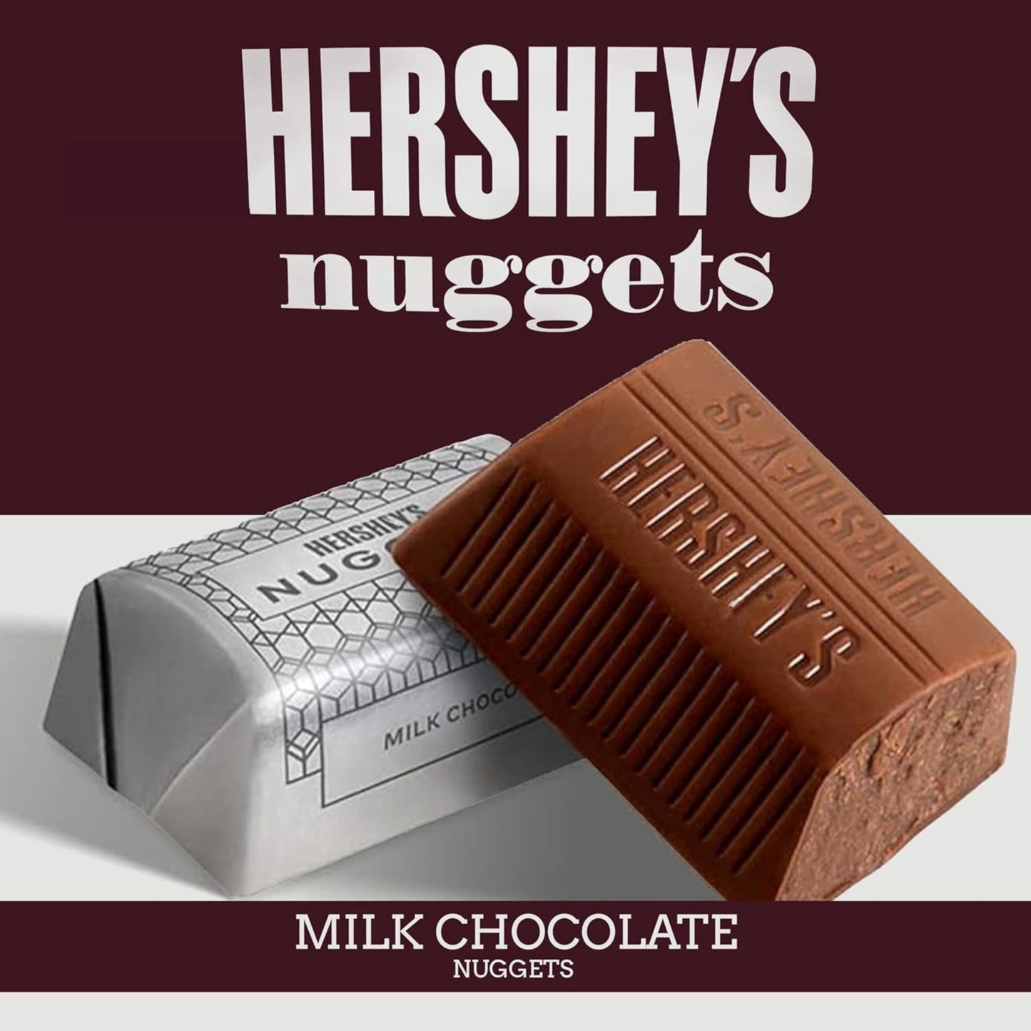 Milk Chocolate Nuggets (1.5Lb, Approx. 65 Pieces) – Individually Wrapped Candies for Gifting and Everyday Indulgence