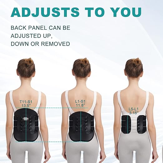 TANDCF LSO Spine Decompression Support-Entire ARC Back Brace for Women & Men,3D PAD Plus Lumbosacral Corset Belt with Adjustable Pulley System Decompression Back Support for Sciatica,Herniated Discs