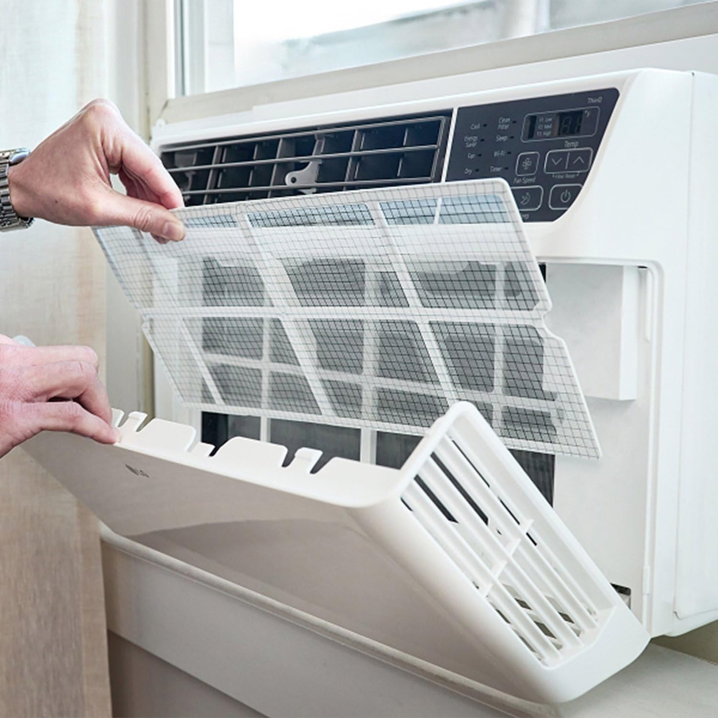 LG 10,000 BTU Smart Window Air Conditioner, 115V, Cools 450 Sq. Ft. for Bedroom, Living Room, Apartment, Dual Inverter, Quiet Operation, Energy Star, works with LG ThinQ, Amazon Alexa and Hey Google