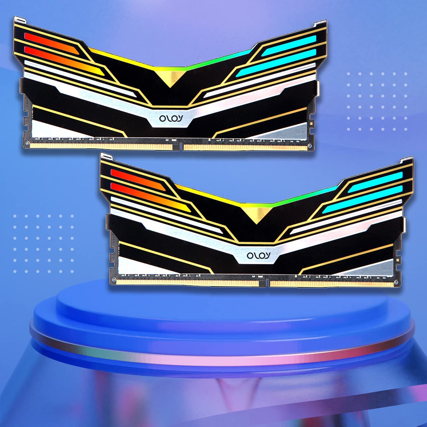 Oloy Ddr4 Ram 32Gb (2X16Gb) Warhawk Aura Sync Rgb 3600 Mhz Cl18 1.35V 288-Pin Desktop Gaming Udimm (Md4U163618Deda)