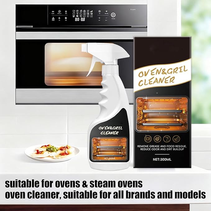 Oven Rack Cleaner | 300ml Degreasing Cleaner,Fryer Degreasing Spray - for Homeowners Busy Families Renters To Remove Grease Stain Oil From Microwave Oven Grill Kitchen