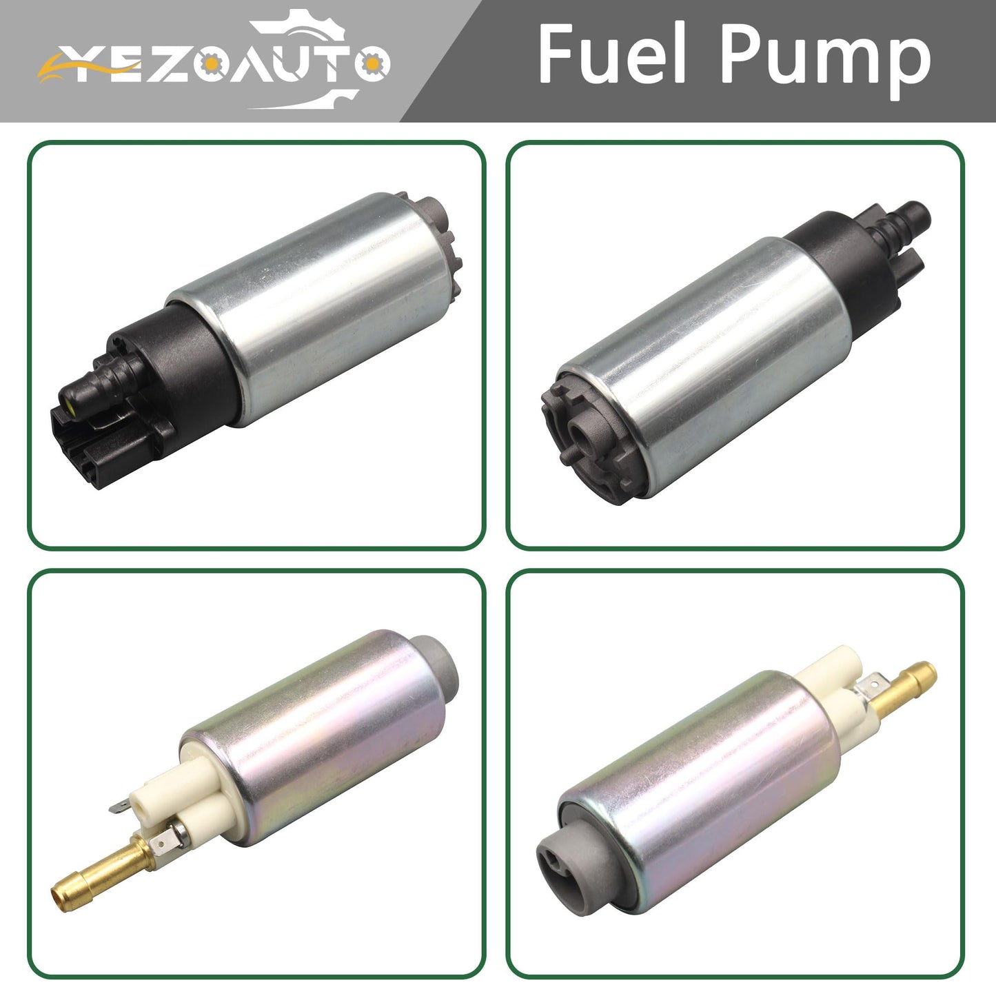 Yezoauto Dual High and Low Lift Pressure Fuel Pump for Mercury Mercruiser 305 350 377 496 5.0L 5.7L 6.2L 8.1L Engines 1984-2020 Replaces 866170A01 866169T01