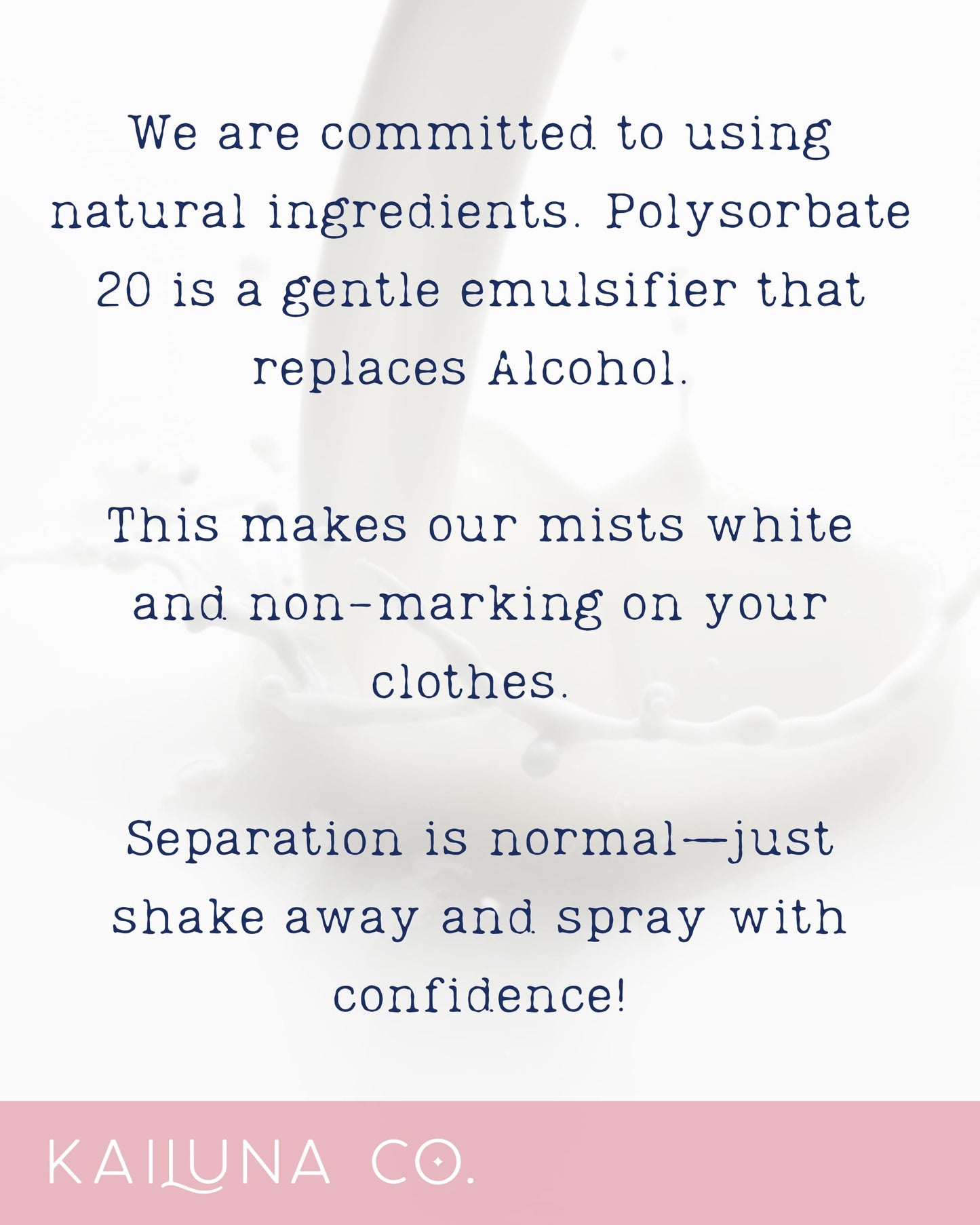 Kailuna Co. Baby Powder Natural Hair & Body Mist Spray, Pure Essential and Fragrance Oils, Alcohol-Free, Handmade in California, 0.5Fl Oz