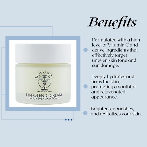 Ayur-Medic Hi-Poten C Cream for Uneven Skin Tone (2 oz.)