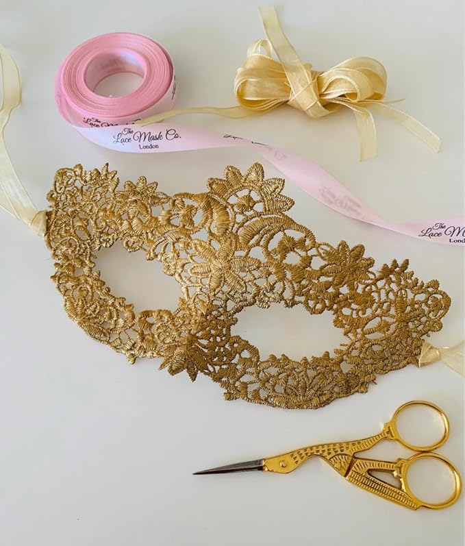 The Lace Mask Co. Luxury Women's Lace Masquerade Prom Halloween Carnival Mask Ball