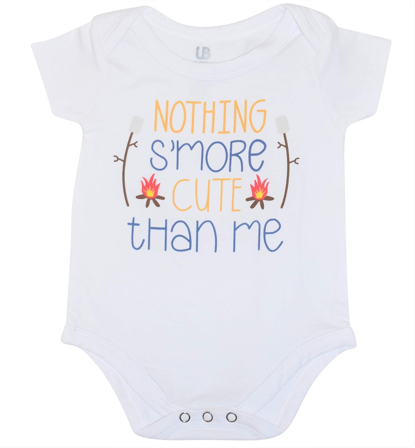 Unique Baby Girls Nothing Smore Cute Than Me 2pc Layette (12m, Smores)