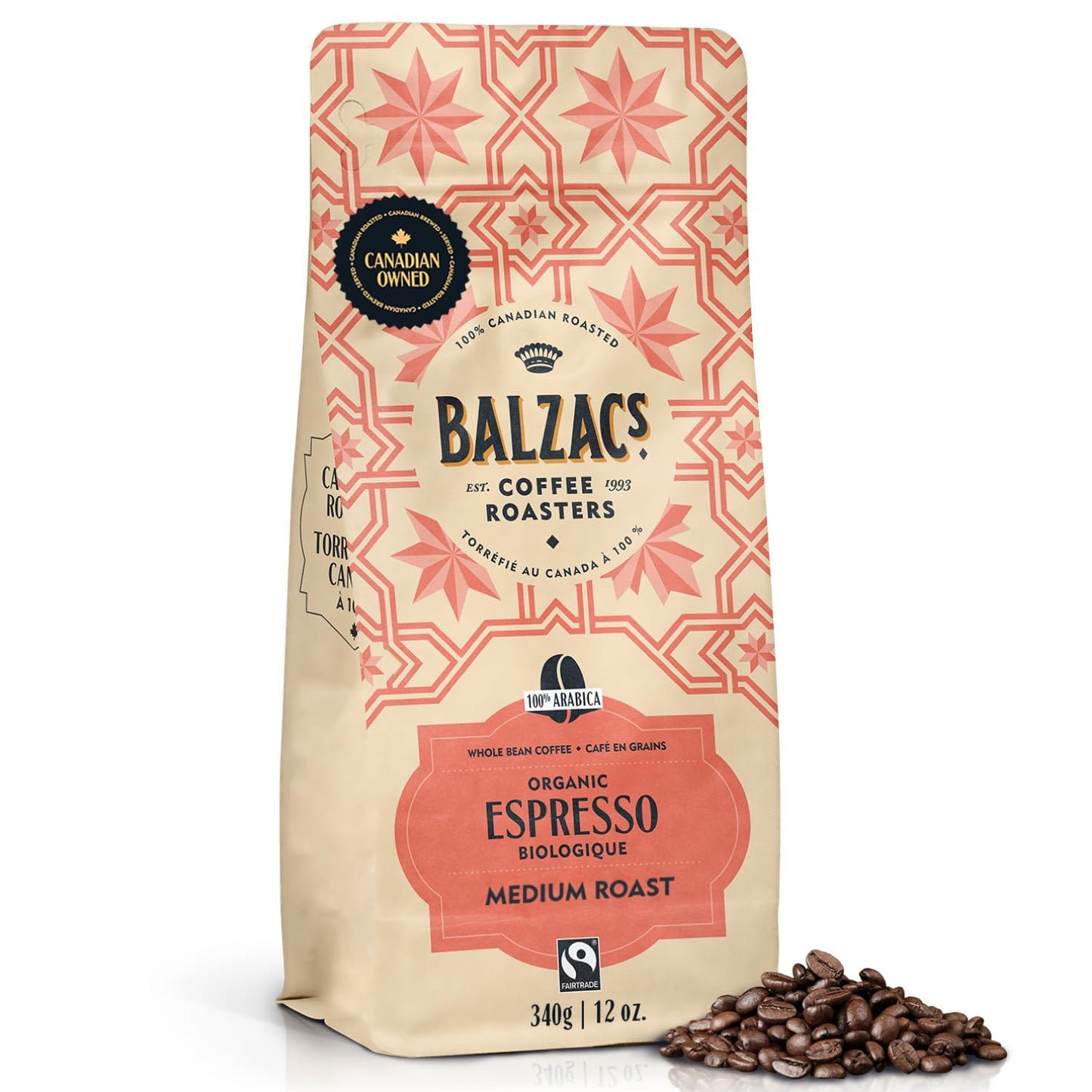 BALZAC Organic Espresso Blend, 12 OZ