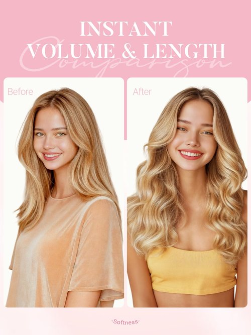 MAXITA Invisi Edge Tape in Hair Extensions Human Hair,Light Blonde Highlighted Golden Blonde Remy Human Hair,20pcs 16 Inch 50g Seamless Injected Tape in Extensions