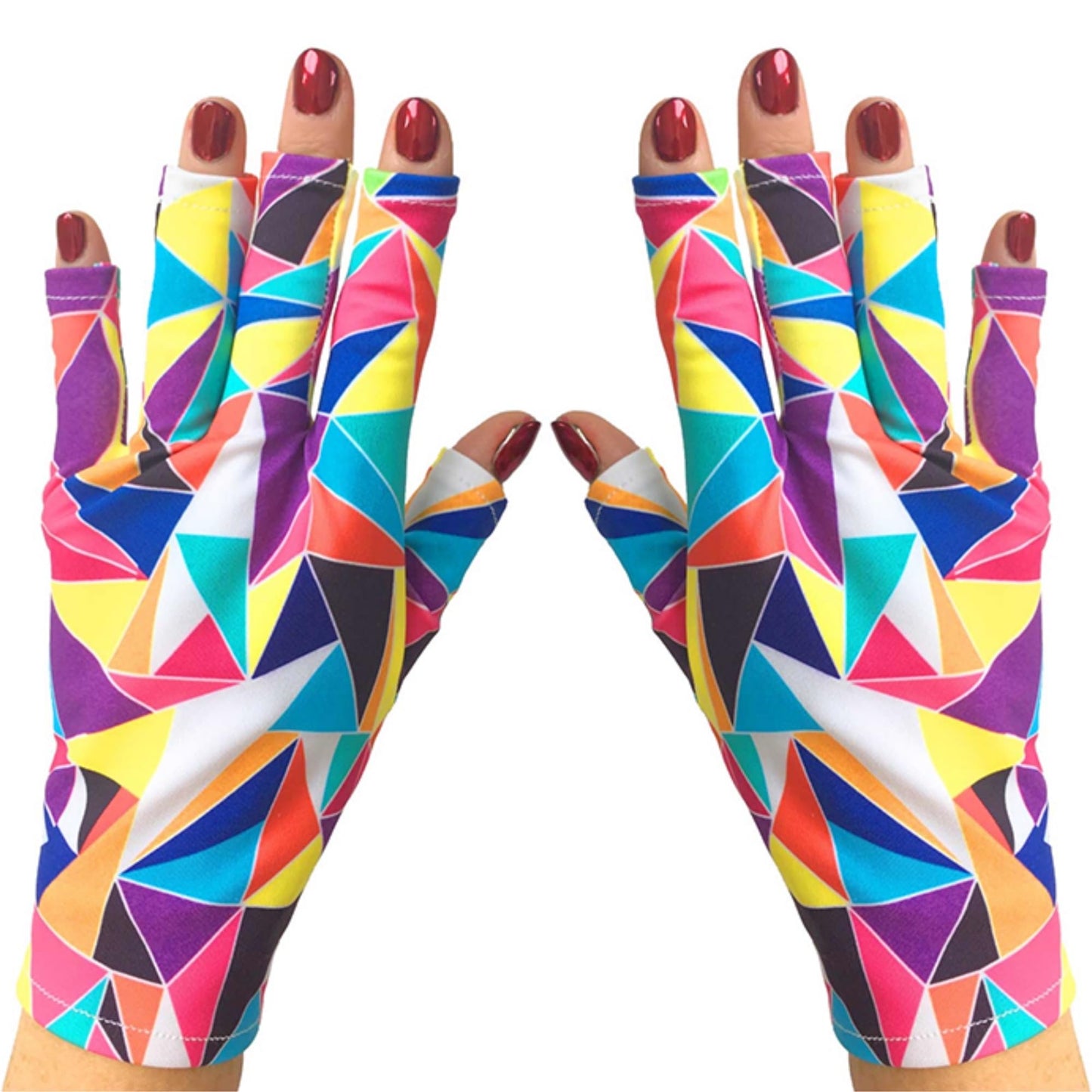ManiGlovz - The Original UPF 50+ UV/LED Protective Gloves for Gel Manicures, Sun Protection Fingerless Gloves-Shield Skin from T