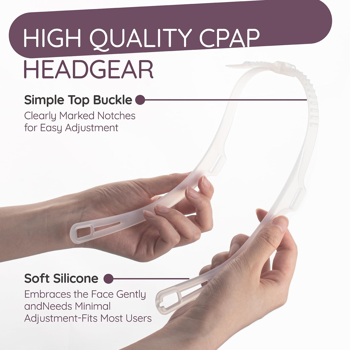 FX CPAP Headgear Strap Compatible with Resmed Swift FX Nasal Pillows CPAP Mask- Adjustable Headgear C Pap Replacement Supplies Part for Swift FX