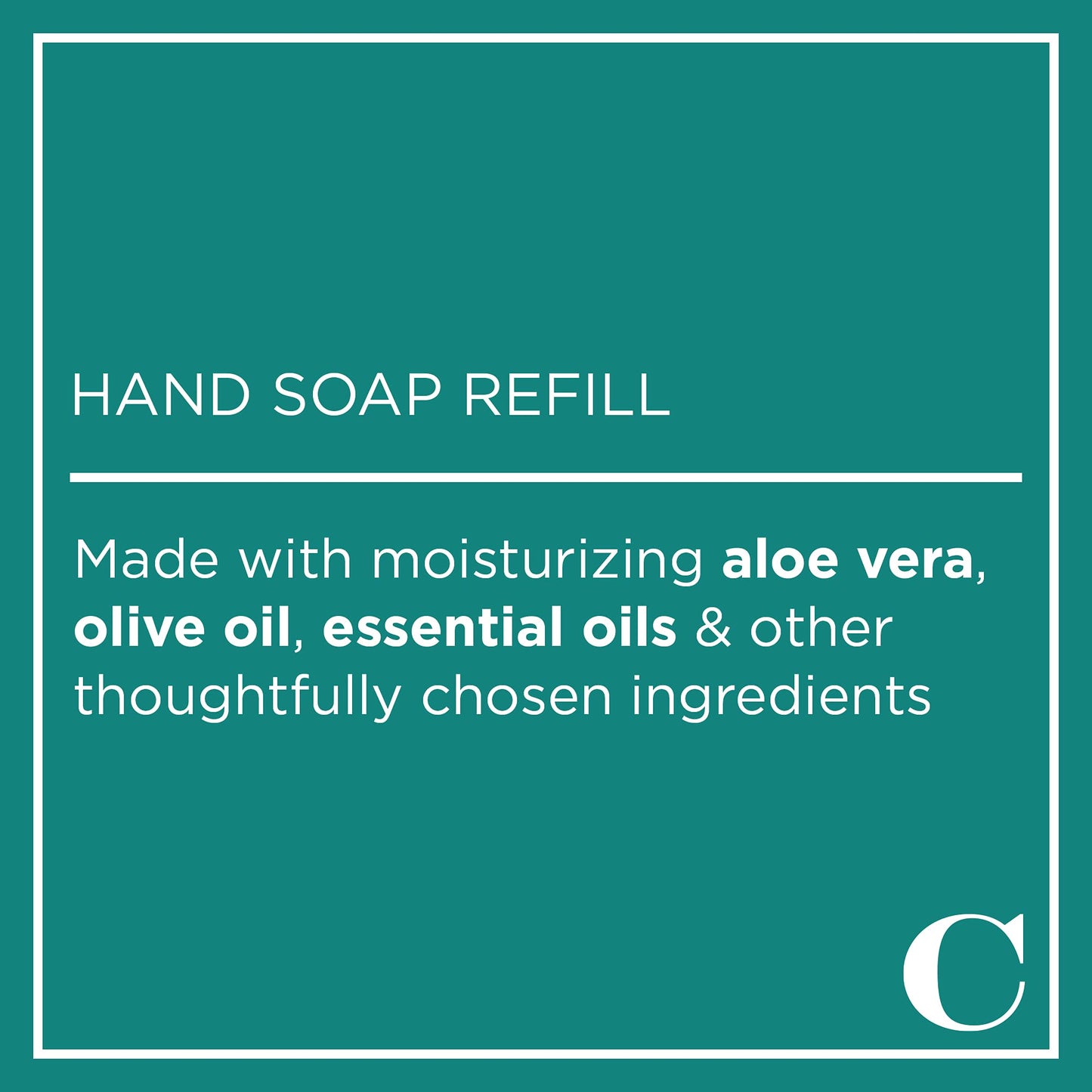 Caldrea Hand Soap Refill, Aloe Vera Gel, Olive Oil and Essential Oils to Cleanse and Condition, Ginger Pomelo Scent, 32 oz