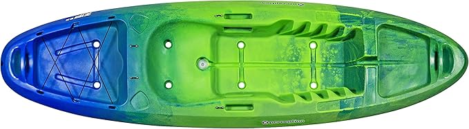 Perception Zip 9.5 | Sit on Top Kayak for All-Around Fun | Stable and Fast | Rear Storage with Tie Downs | 9' 6"