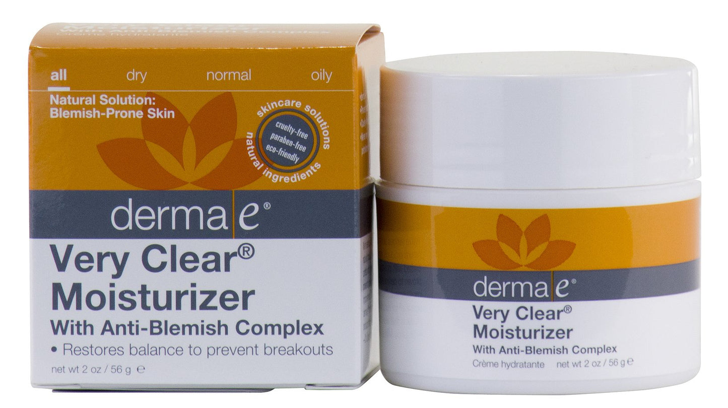 derma e Very Clear Problem Skin Moisturizer, 2-Ounce (56g) (Pack of 2)